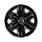 Set 4 capace roti Hubcaps fast black R16 Compatibil Cu Ford