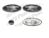 Set 2 lampi semnalizare aripa Opel Vectra B,1995-2003 BestAutoVest partea Dreapta+Stanga 551619-4, negru/transparent, cu soclu bec