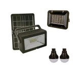 Kit solar CCLAMP CL-19 New cu proiector 30 W, functie Power Bank si 2 becuri