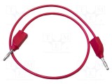 Cablu de măsurare 20A MUELLER ELECTRIC cu mufă banană 4 mm, din ambele părţi