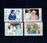 Nauru 2000 - Regina Mama, centenarul, regalitate britanica, serie neuzata
