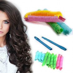 UB Set de 16 bigudiuri flexibile Hair Wavz, spiralate pentru bucle rapide foto