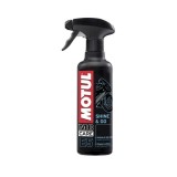MOTUL - E5 SHINE &amp; GO detergent pe baza de silicon, intretinere plastice - 400ml