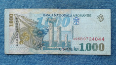 1000 Lei 1998 Romania / seria 9724044 foto