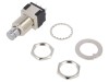 Comutator DPDT ON-ON KNITTER-SWITCH MPG206N, 6A 125VAC, Plastic Negru, Diametru Montaj 12.5mm