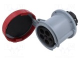 Conector alimentare AC trifazat 63A 415V IP69K soclu mamă AMPHENOL