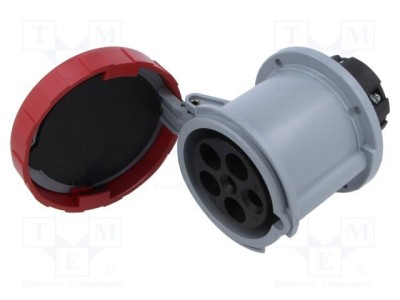 Conector alimentare AC trifazat 63A 415V IP69K soclu mamă AMPHENOL foto