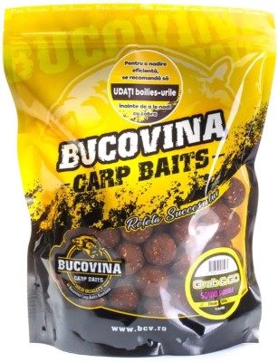 Boilies Tare Bucovina Baits Grab &amp;amp; Go, Squid Pruna, 24mm, 800g foto