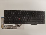 Tastatura Laptop, Lenovo, ThinkPad P16s Gen 3 Type 21KS, 21KT, iluminata, neagra, layout US