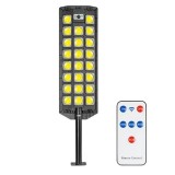 Cumpara ieftin Lampa Solara Stradala W7101B-8 SIKS, Panou Solar, Senzor De Miscare Si Telecomanda, 23 x Led COB