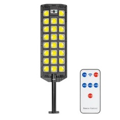 Lampa Solara Stradala W7101B-8 SIKS, Panou Solar, Senzor De Miscare Si Telecomanda, 23 x Led COB