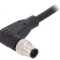 Conector M5 Mufă 3-PIN &icirc;n Unghi IP67 60V