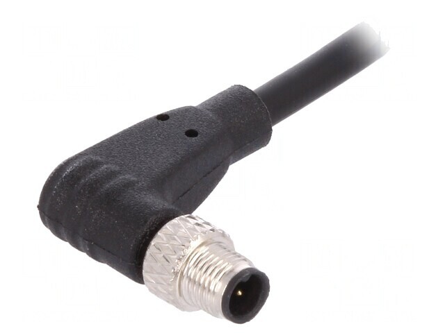 Conector M5 Mufă 3-PIN &icirc;n Unghi IP67 60V