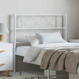 Cumpara ieftin Tăblie de pat metalică, alb, 100 cm