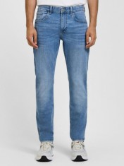 Blugi barbati Rick, Slim Fit cu talie medie, Slim Leg, Albastru deschis, W30 L32