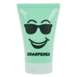 Ascuțitoare, Model Tub Cremă, Plastic, Imprimeu Z&acirc;mbet, Verde, 6.5cm