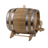 Butoi pentru decor din lemn masiv de stejar 5L Zilan EXT 8060