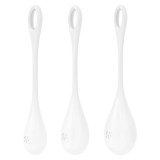 Set Bile Vaginale Kegel Yoni Power 1 Silicon Alb