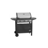 Cumpara ieftin Gratar de gradina pe gaz, Hecht Contact 3, 3 arzatoare reglabile, Doua suprafete de depozitare, 10,5 kW