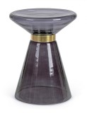 Cumpara ieftin Masuta sticla gri otel auriu Azmin 36x46 cm