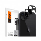 Folie Camera Compatibila cu iPhone 13 / 13 mini (set 2) - Spigen Optik.TR Negru