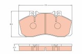 TRW GDB5050 set placute frana,frana disc