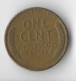 Moneda 1 cent 1944 - SUA, America Centrala si de Sud, Cupru (arama)