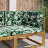 vidaXL Perna pentru canapea de exterior 3 pcs Model cu frunze 900892