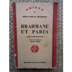 Brahmane Et Paria (Caste And Outcast) - GOPAL MUKERJI DHAN