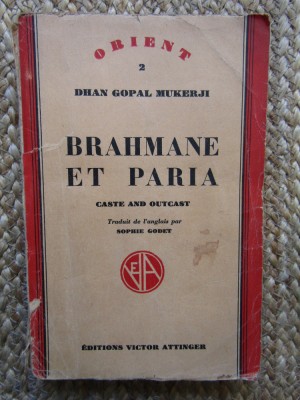 Brahmane Et Paria (Caste And Outcast) - GOPAL MUKERJI DHAN foto