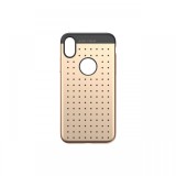 Husa iPhone X / XS Baseus Silicon Star Lighting Gold (cu buline black)