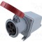 Conector alimentar AC trifazat IP&amp;S 60A 415V IP69K AMPHENOL soclu 4 pini flanșă
