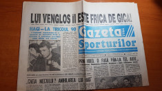 gazeta sporturilor 11 noiembrie 1994-hagi la meciul 90 pt nationala foto