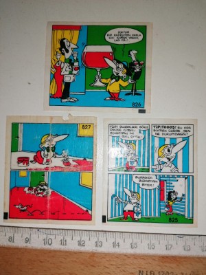 RARE = LOT 3 SURPRIZE GUMA TIPITIP TIP I TIP 825 ,826, 827 foto