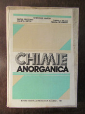 CHIMIE ANORGANICA-GHEROGHE MARCU foto