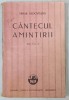 CANTECUL AMINTIRII de MIHAIL SADOVEANU , 1927