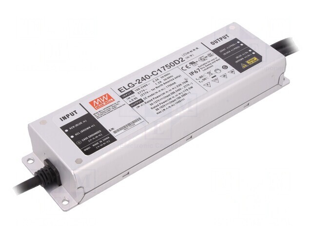 Alimentator LED 240W 137VDC IP67