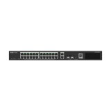 Switch 24 porturi PoE, 2 porturi GE, 2 porturi SFP, Gigabit, Cloud Management - Ruijie RG-ES228GS-P SafetyGuard Surveillance