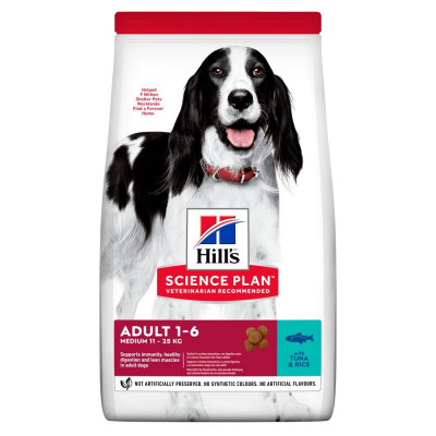 Hill&amp;amp;#039;s Science Plan Canine Adult Medium Tuna &amp;amp;amp; Rice 12 kg foto