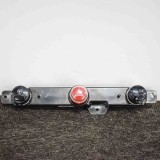 Panou Butoane Fiat 500 312 2013 OEM 735451108 Buton Start Stop Argintiu Aluminiu