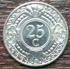(S) MONEDA ANTILELE OLANDEZE - 25 CENTS 2016, EXOTICA, STARE FOARTE BUNA