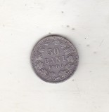 bnk mnd Romania 50 bani 1900, argint