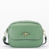 Cumpara ieftin Geanta mica verde menta din piele naturala 1530 120