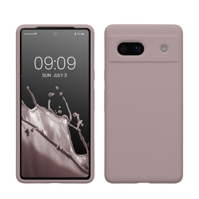 Husa Kwmobile pentru Google Pixel 7a, Mov, Silicon, KWM000019YE018C foto