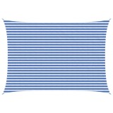 vidaXL P&acirc;nză de umbră Albastru și Alb 3 x 6 m HDPE 42032891