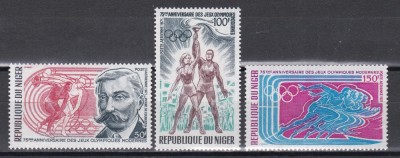 Niger 1971 - A 75-a aniversare a Jocurilor Olimpice Moderne, MNH foto