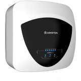 Boiler electric Ariston Andris Elite WiFi 30/5 EU, 30l, 1500W, butoane soft touch, control vocal, clasa energetica A, Montare deasupra chiuvetei, 447x