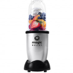 Blender nutribullet Magic Bullet, 200 W, 1 viteza, Cupa inalta 0.56 l, Cupa mica 0.355 l, Cana pentru transport 0.56 l, Argintiu