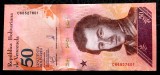 Venezuela 50 Bolivares Soberano, 15 Ianuarie 2018, UNC, Bancnota NeCirculata