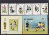 1982 LP 1046 LP 1047 LP 1048 CAMPIONATUL MONDIAL DE FOTBAL SERIE+COLITE MNH, Nestampilat